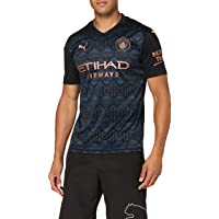 PUMA Manchester City Temporada 2020-21 - Away Shirt Replica SS with Sponsor Camiseta Segunda Equipación Unisex Adulto